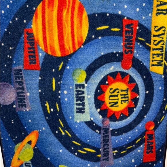 Solar System rectangular area rug. - Picture 4 of 5